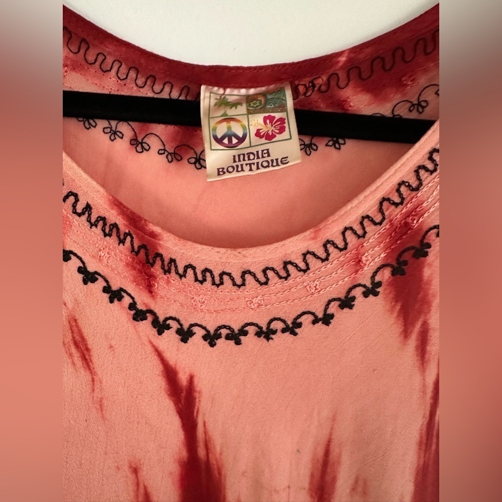 India Boutique Bohemian Style Tie Dye Blouse - Picture 3 of 8